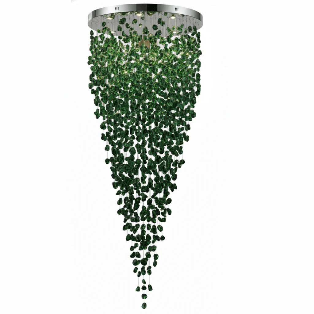 Crystal Stone Crystal Spiral Chandelier - Image 81