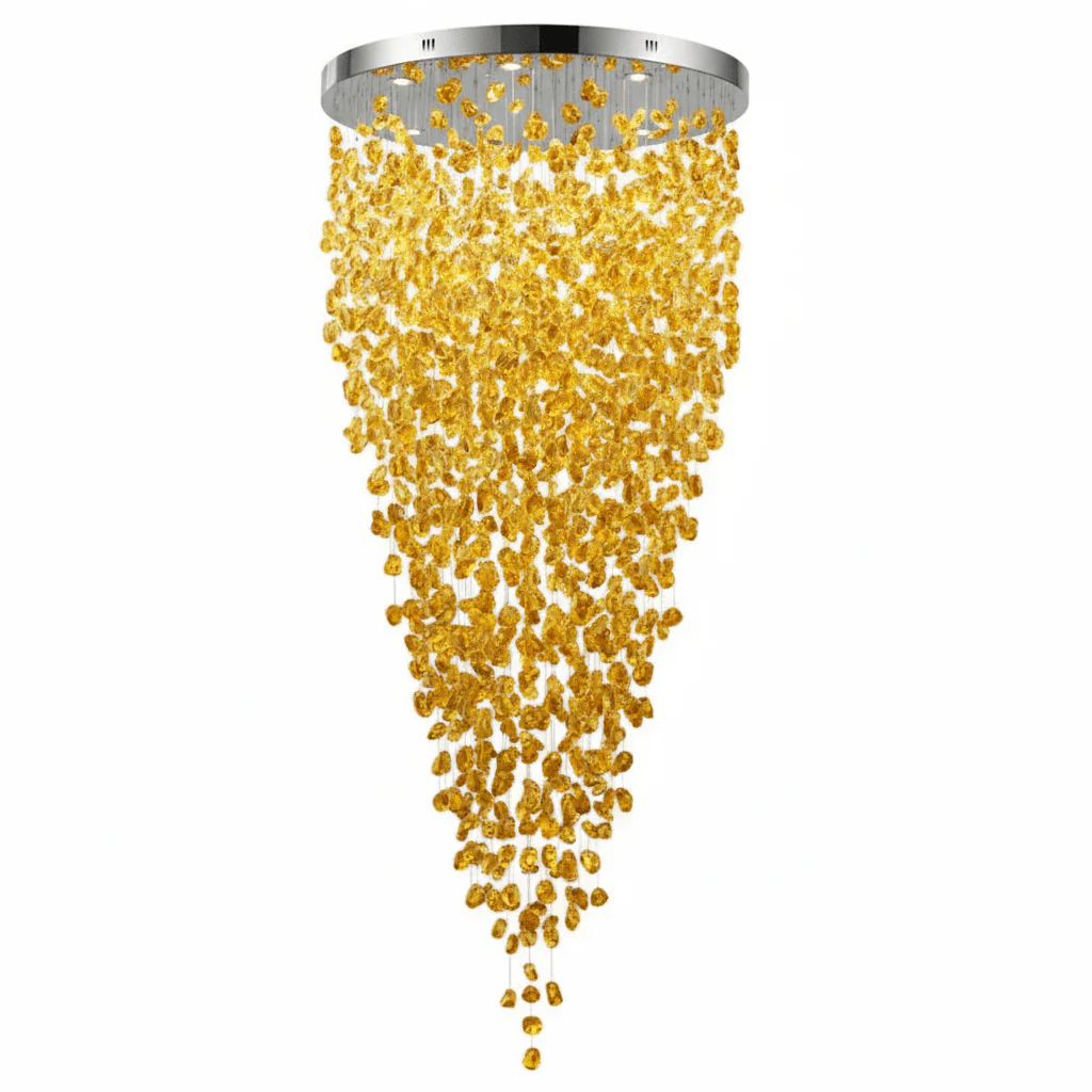 Crystal Stone Crystal Spiral Chandelier - Image 83