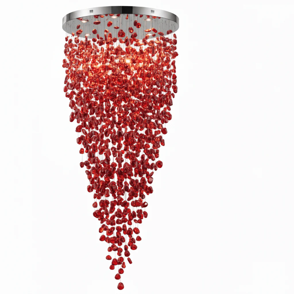 Crystal Stone Crystal Spiral Chandelier - Image 86