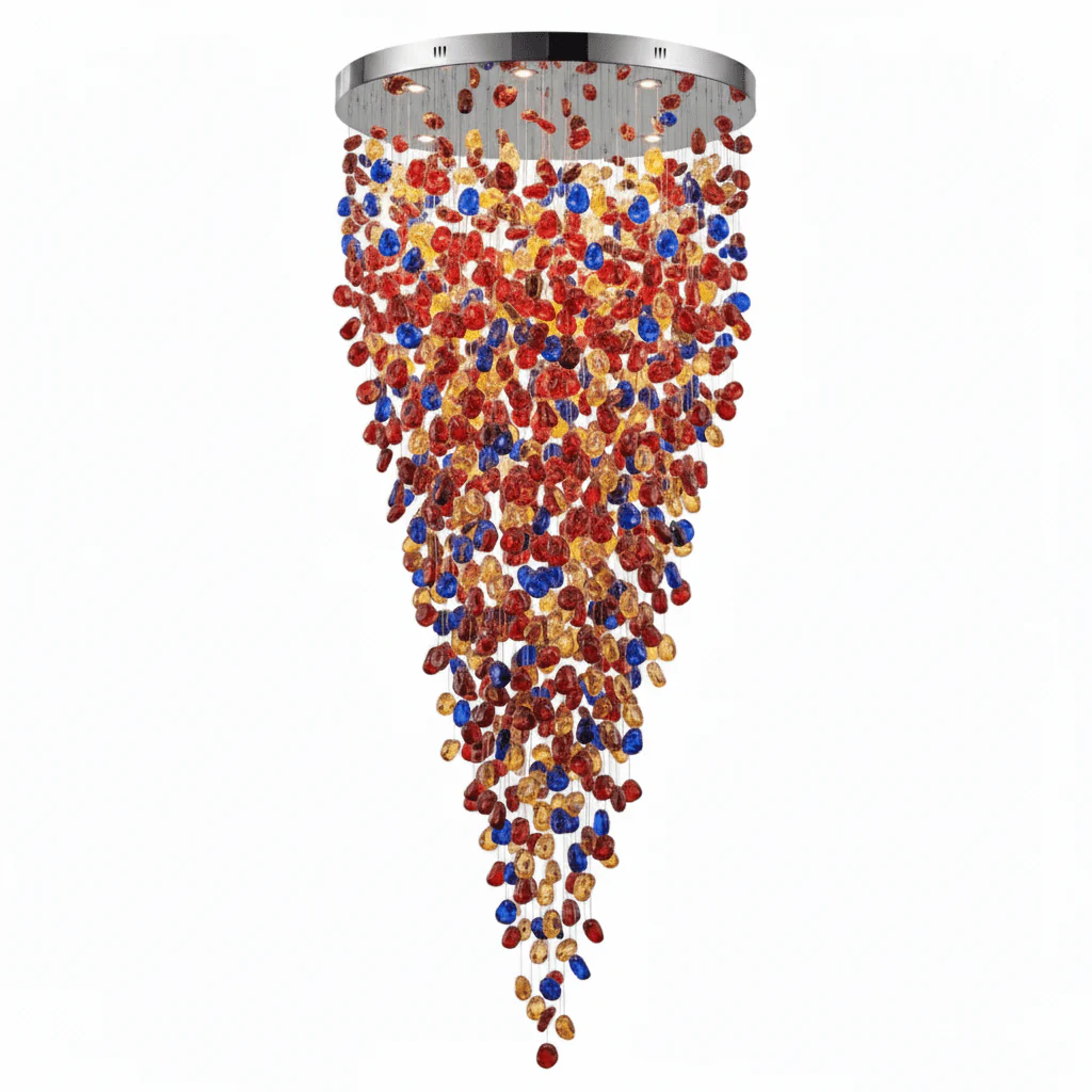 Crystal Stone Crystal Spiral Chandelier - Image 88