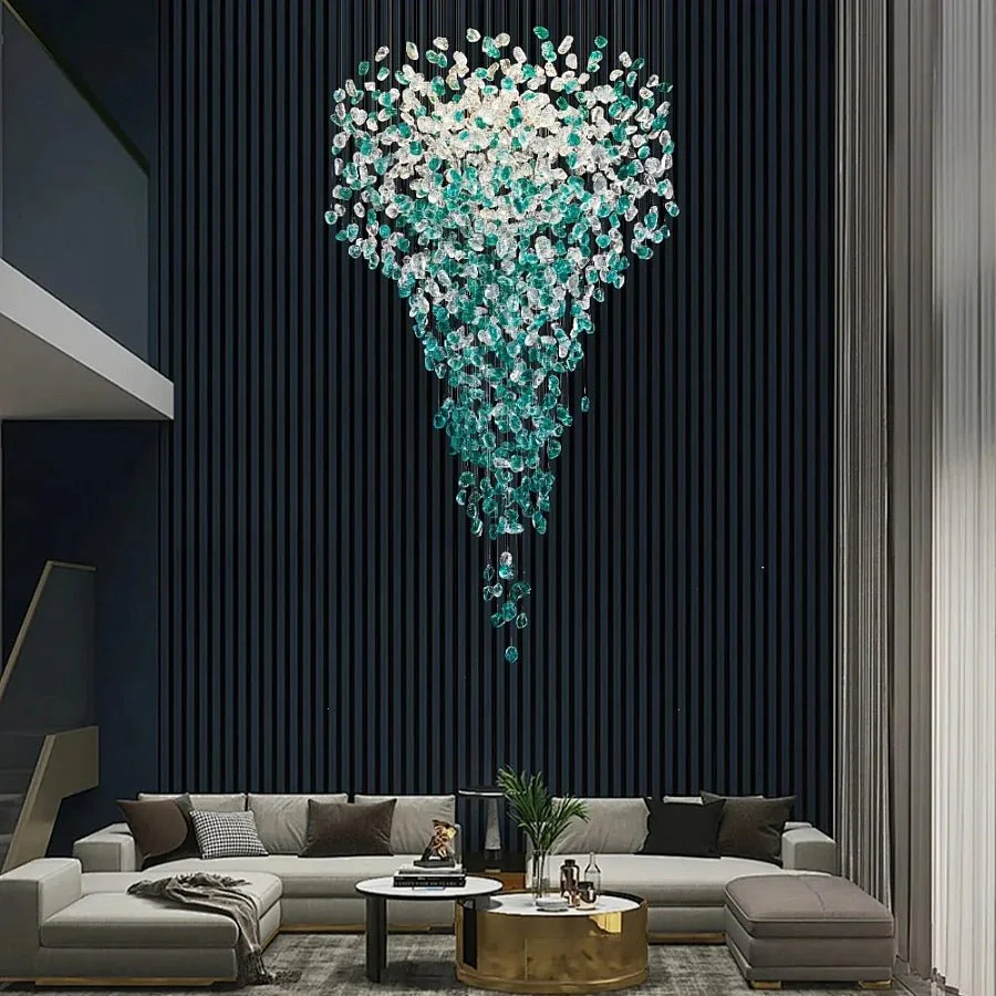 Crystal Stone Crystal Spiral Chandelier - Image 9