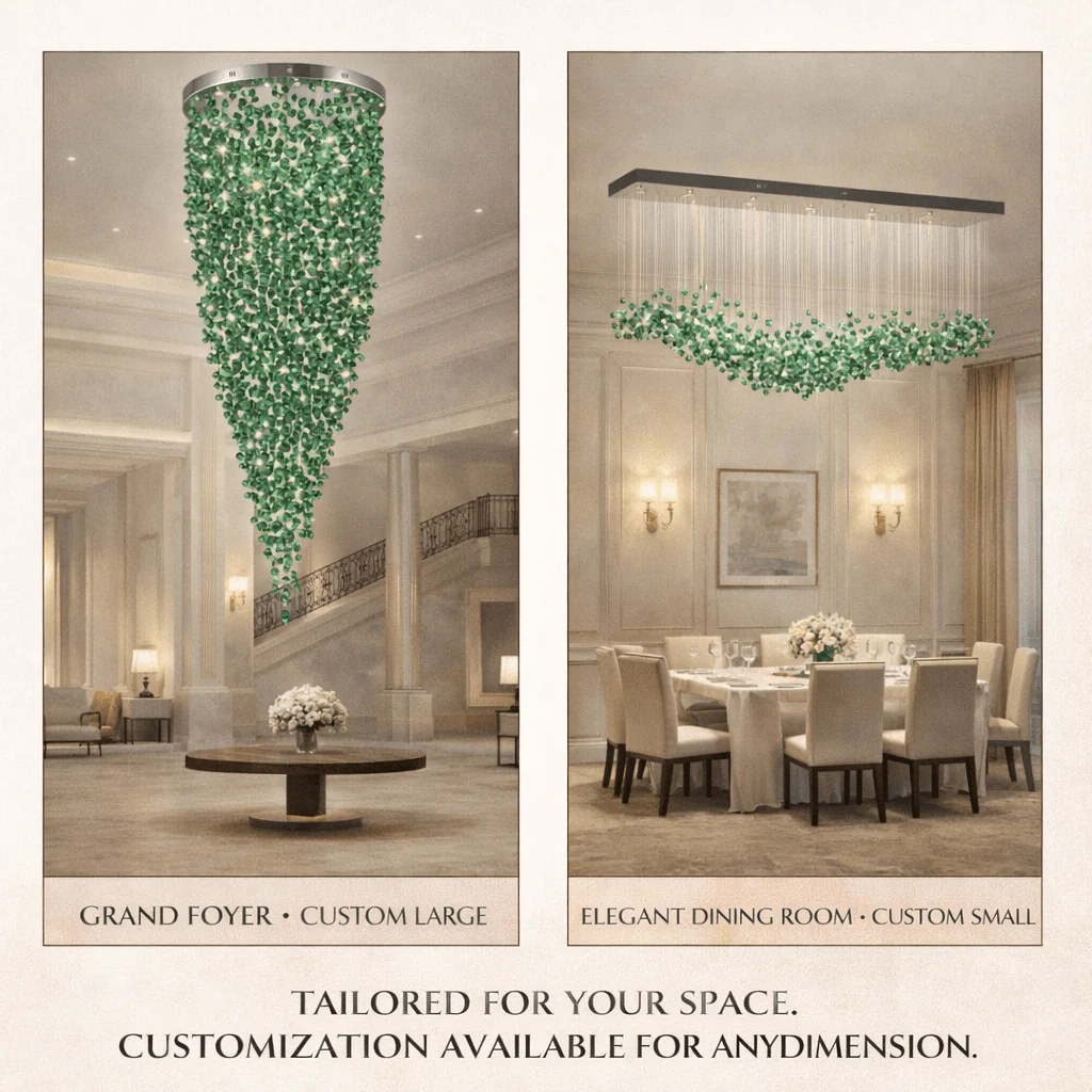 Crystal Stone Crystal Spiral Chandelier - Image 91