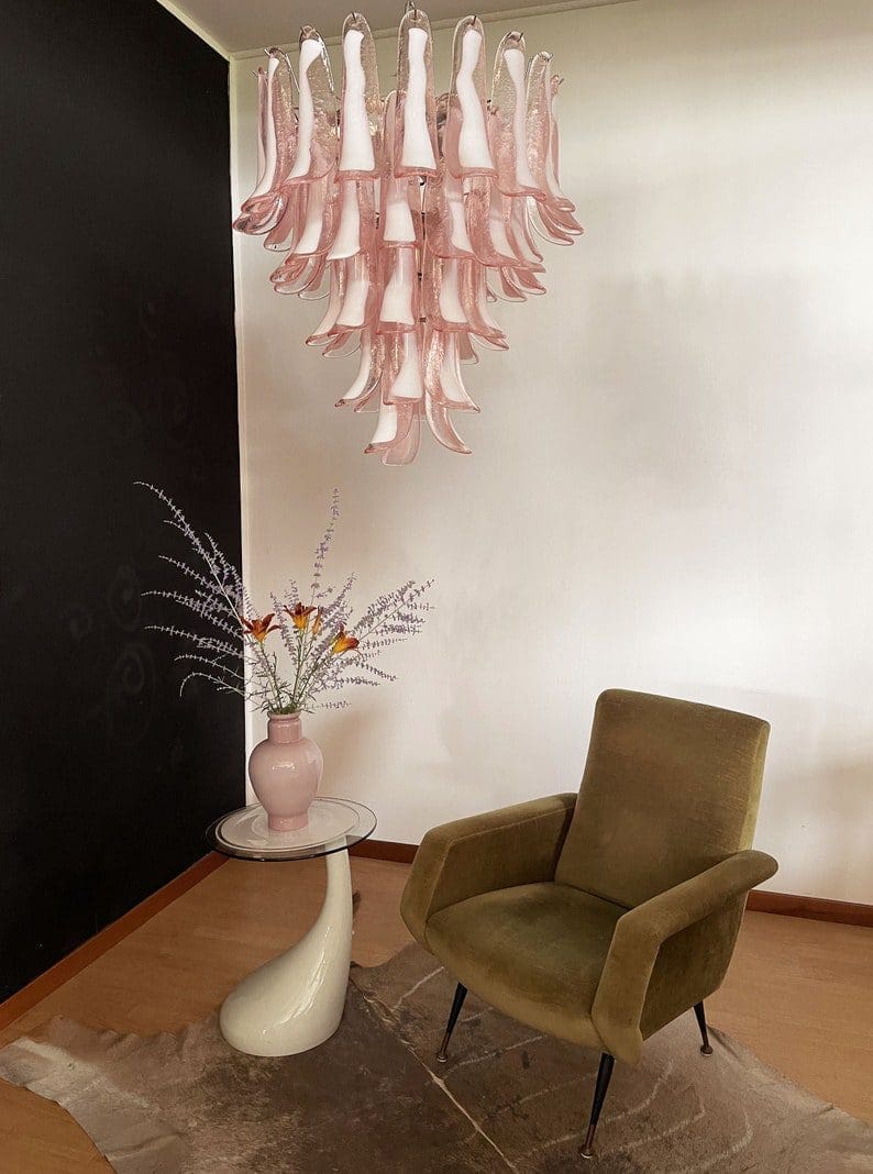 Murano Chandelier 52” Pink color - Image 11