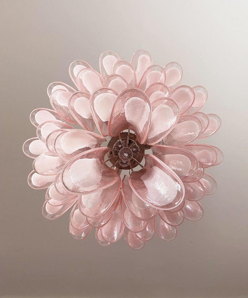 Murano Chandelier 52” Pink color - Image 12