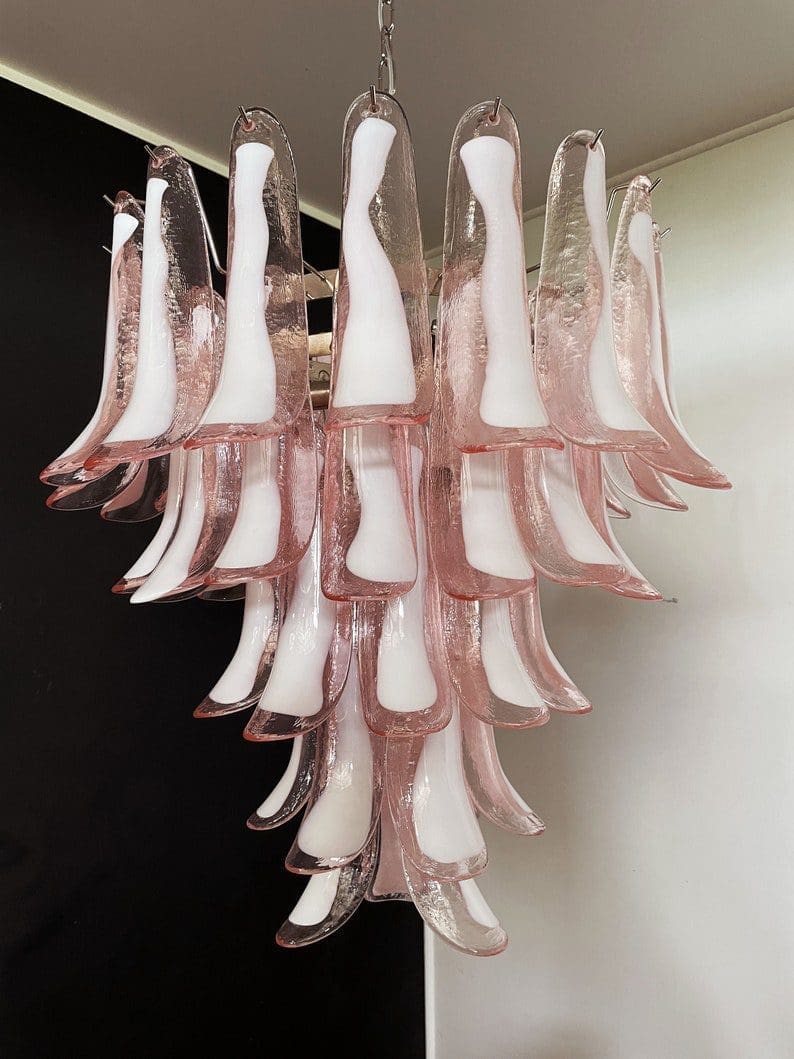 Murano Chandelier 52” Pink color - Image 2