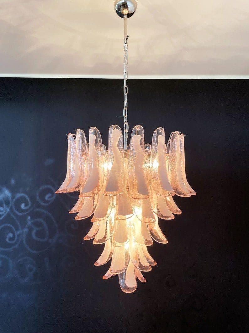 Murano Chandelier 52” Pink color - Image 9
