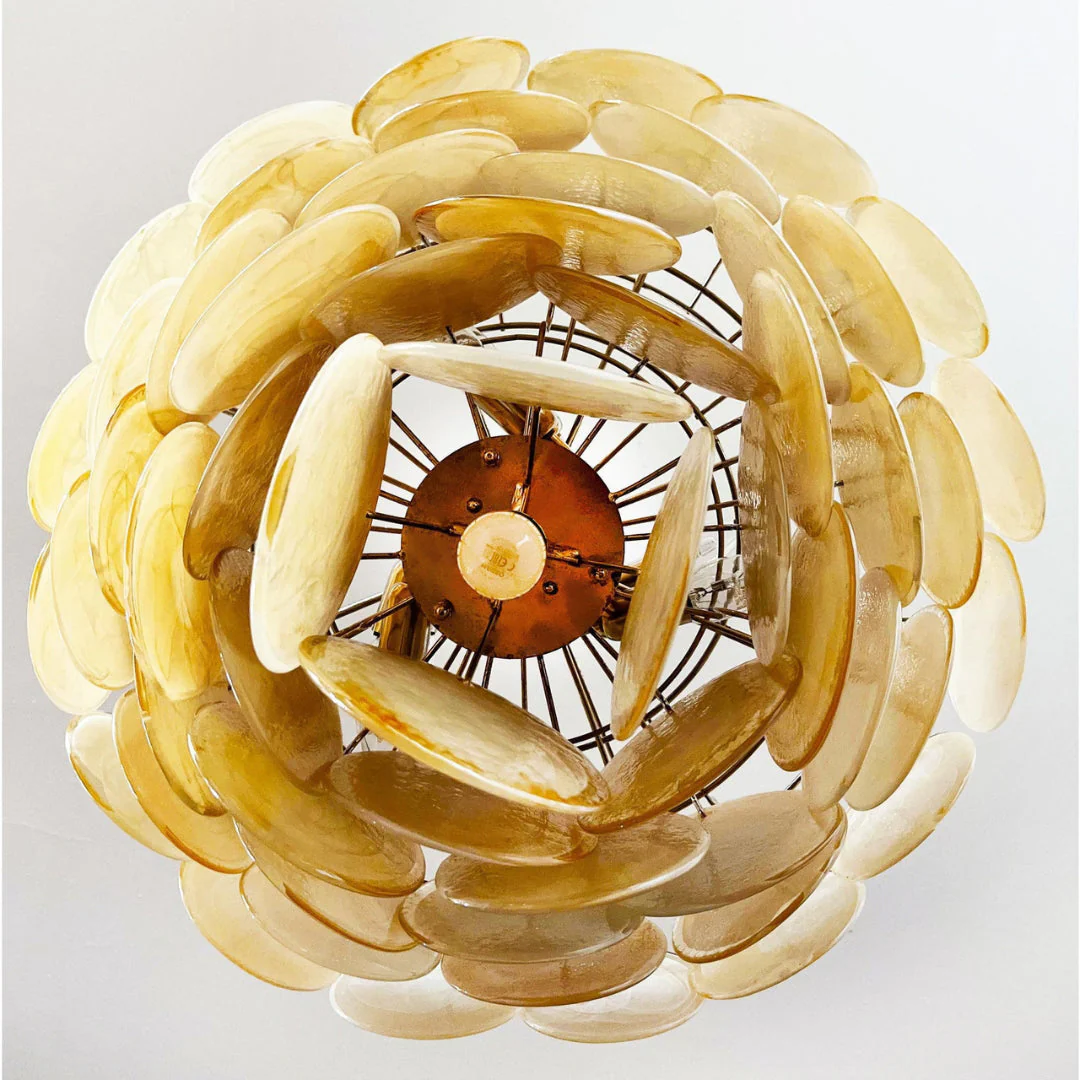 Murano Chandelier 57 Gold - Image 19