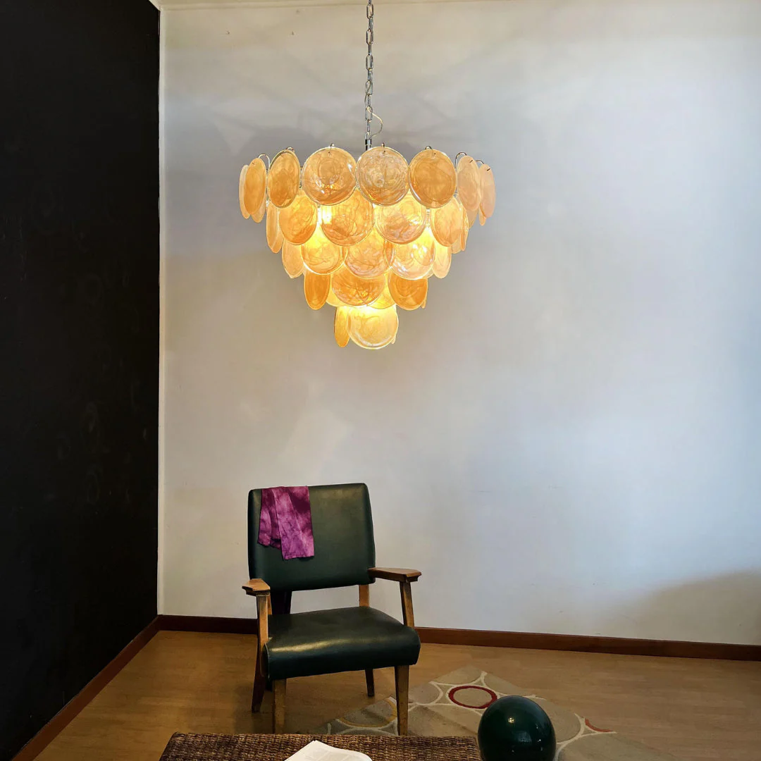 Murano Chandelier 57 Gold - Image 2