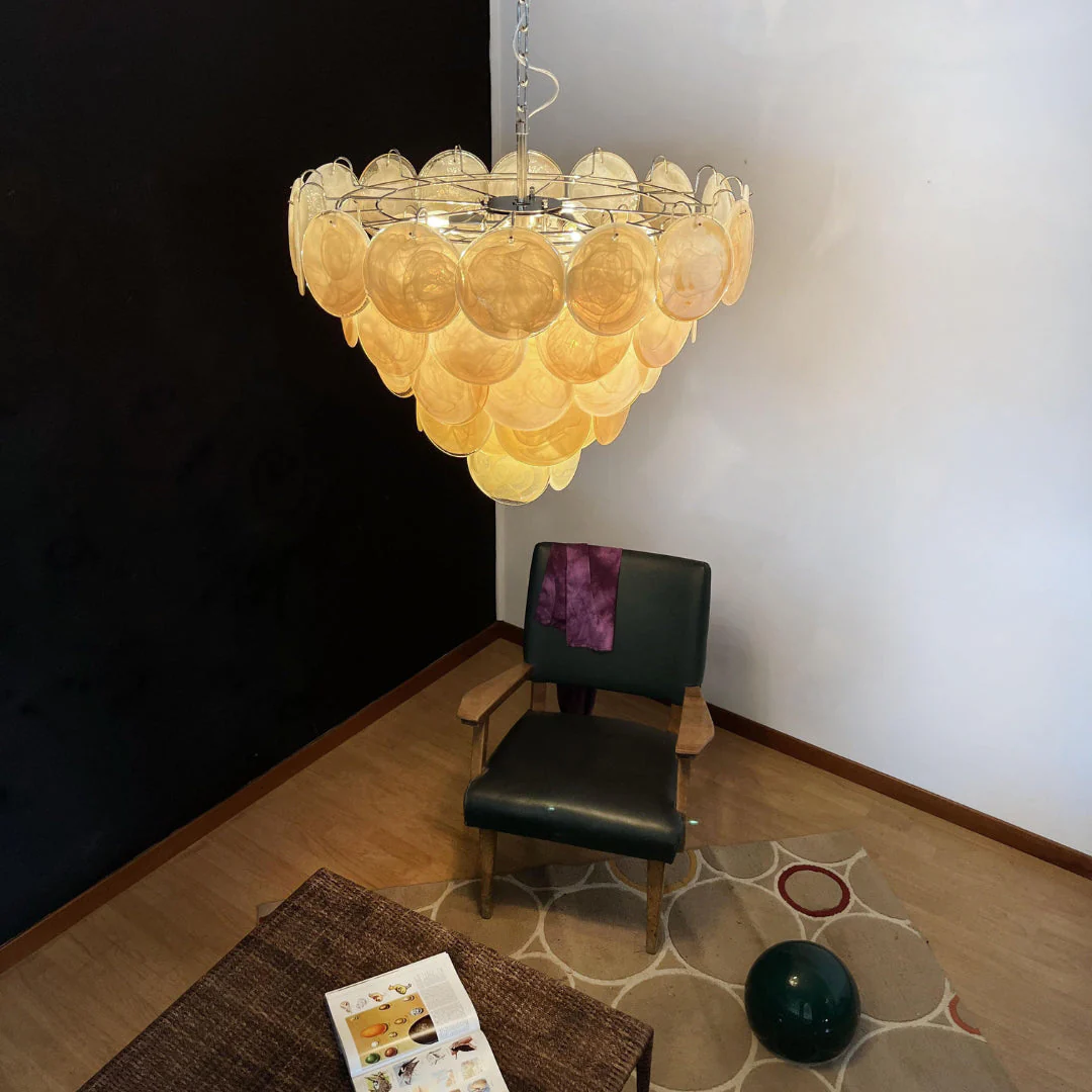 Murano Chandelier 57 Gold - Image 6