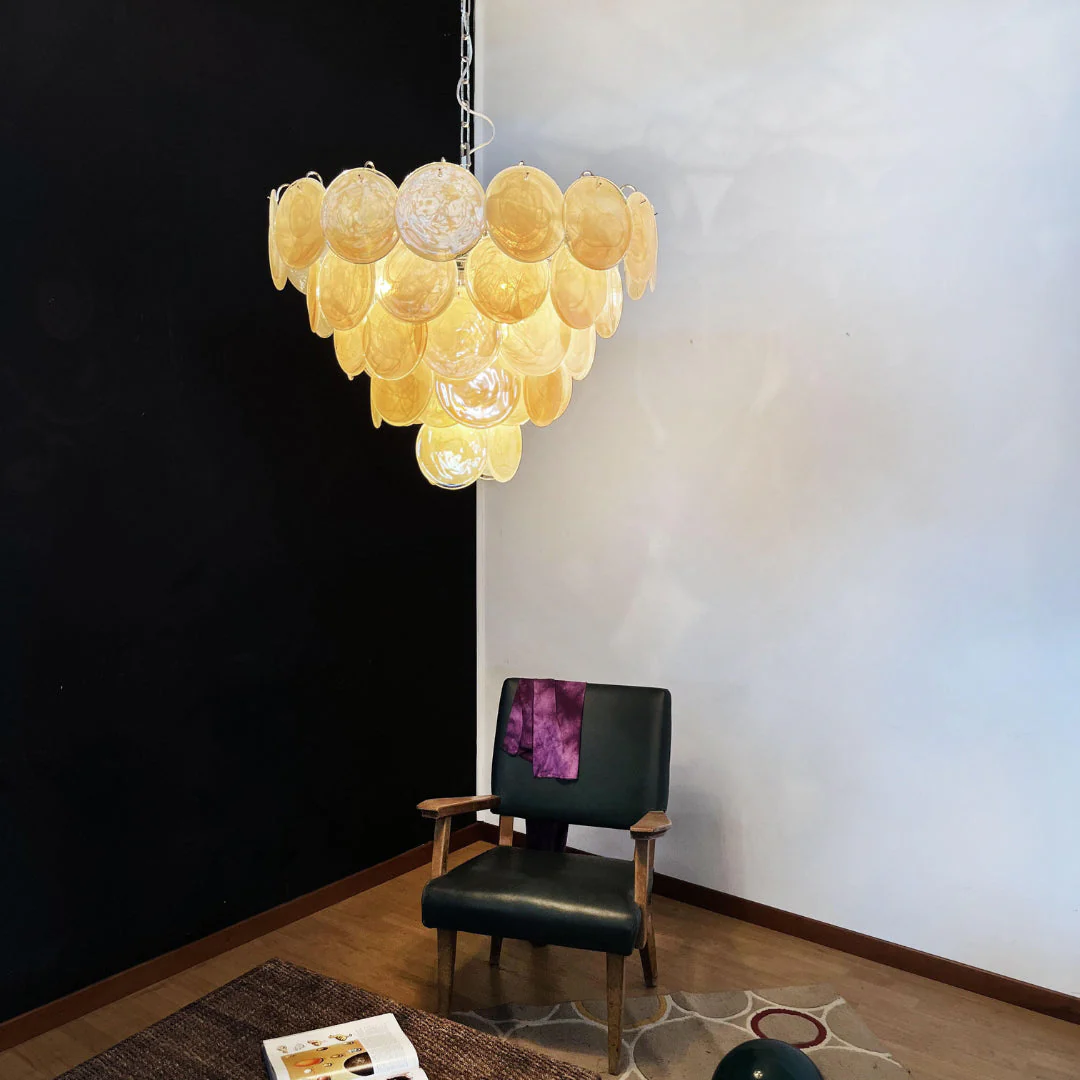 Murano Chandelier 57 Gold - Image 7