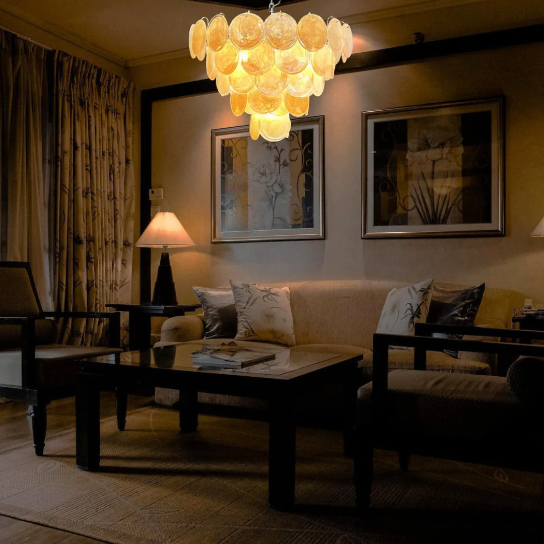 Murano Chandelier 57 Gold - Image 9