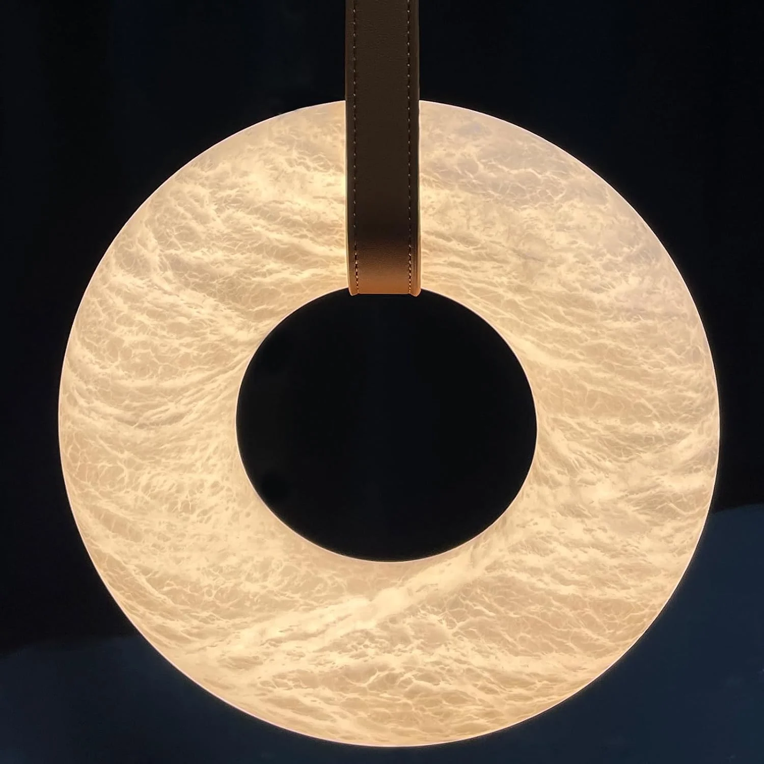 Natural Alabaster Pendant Lights, Round Shape Pendant Lighting - Image 3