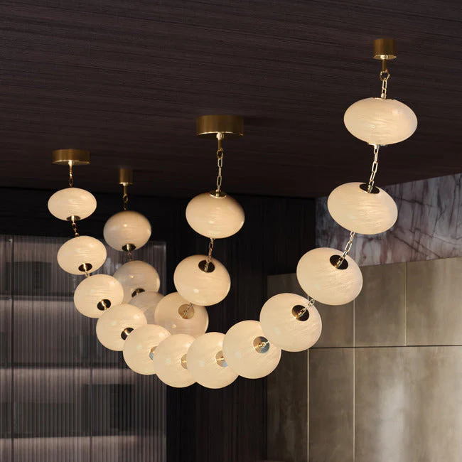 Lattice Glass Chandelier - Image 6