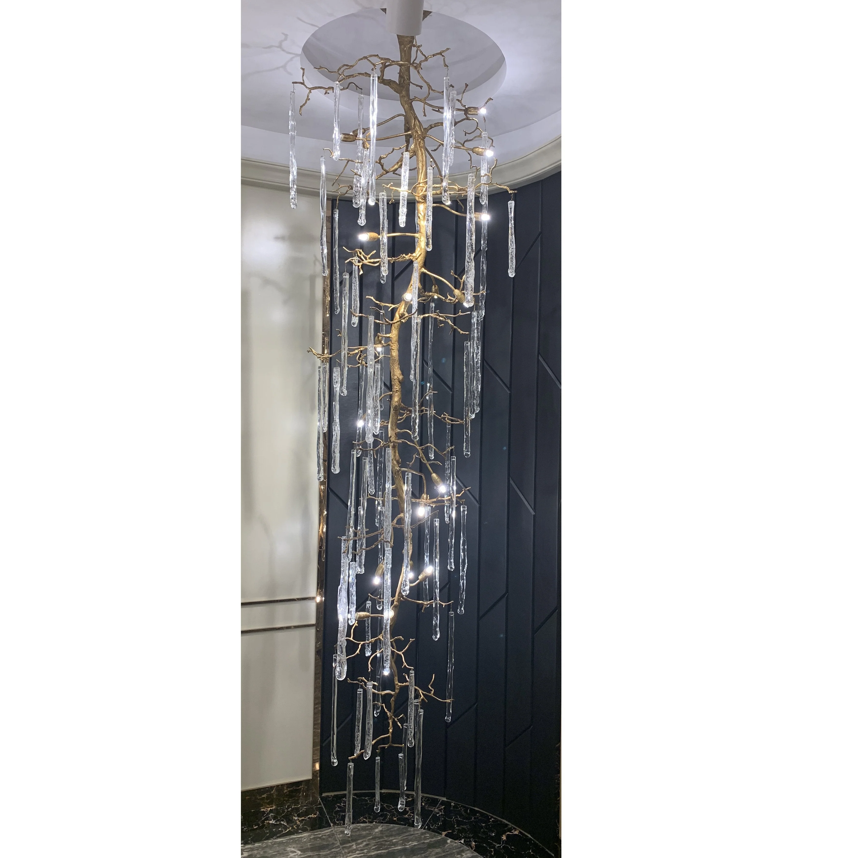 Willow Branch Glass Foyer Chandelier - Image 2
