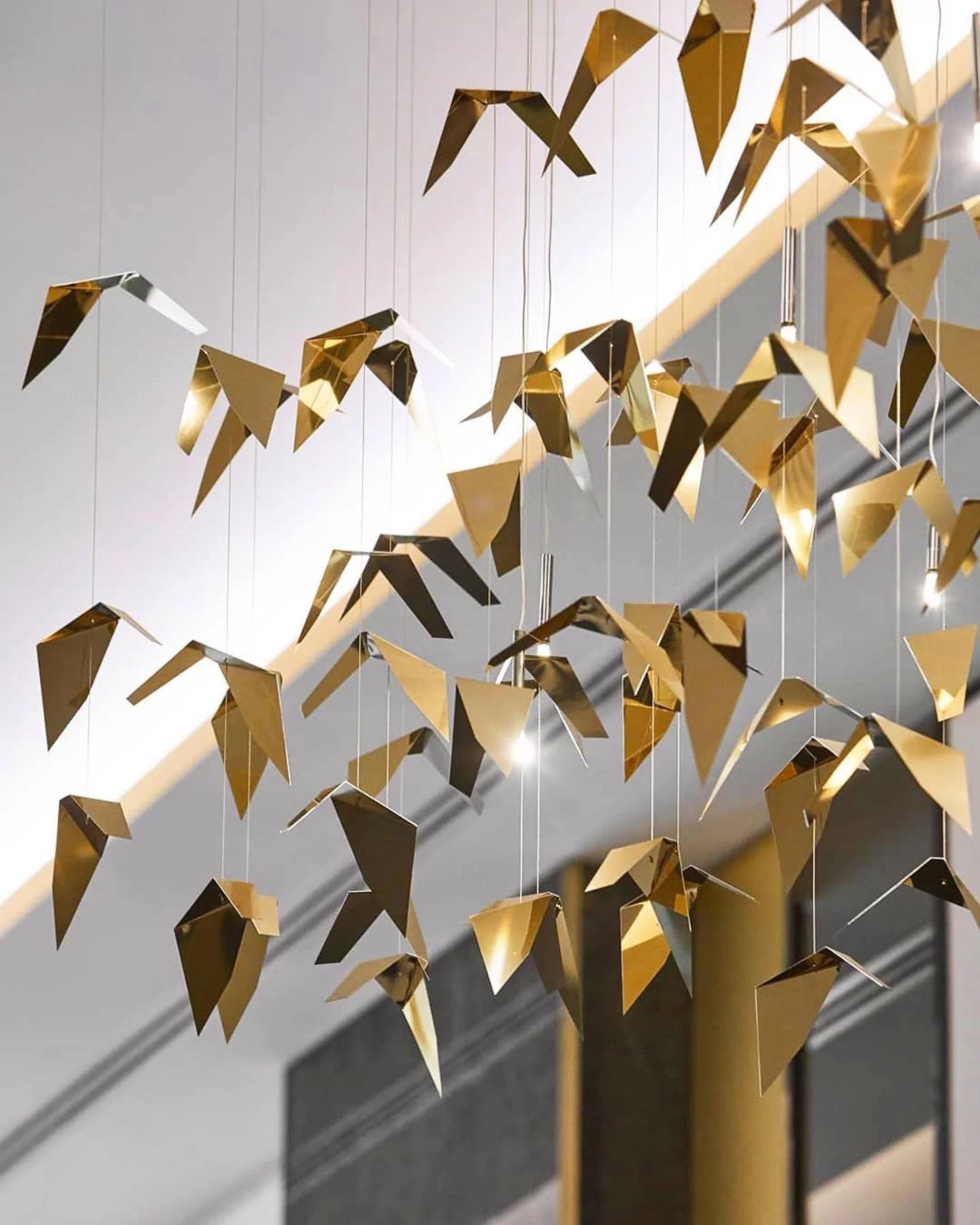 New Creative Golden Wings Floating Chandelier for Hall/Hotel/Restaurant - Image 4