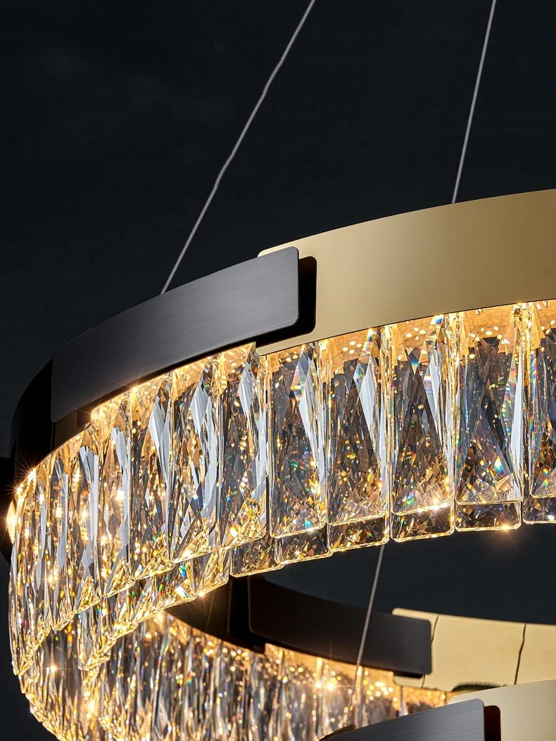 New Designer Recommended Modern Light Luxury Round/Oval Crystal Chandelier for Living Room/Dining Room - Image 11