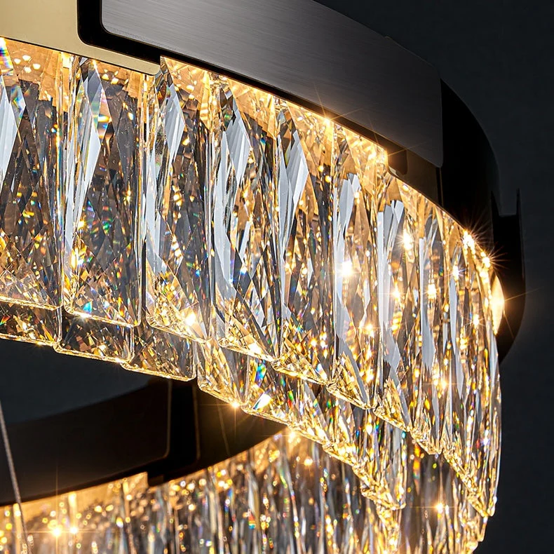 New Designer Recommended Modern Light Luxury Round/Oval Crystal Chandelier for Living Room/Dining Room - Image 13