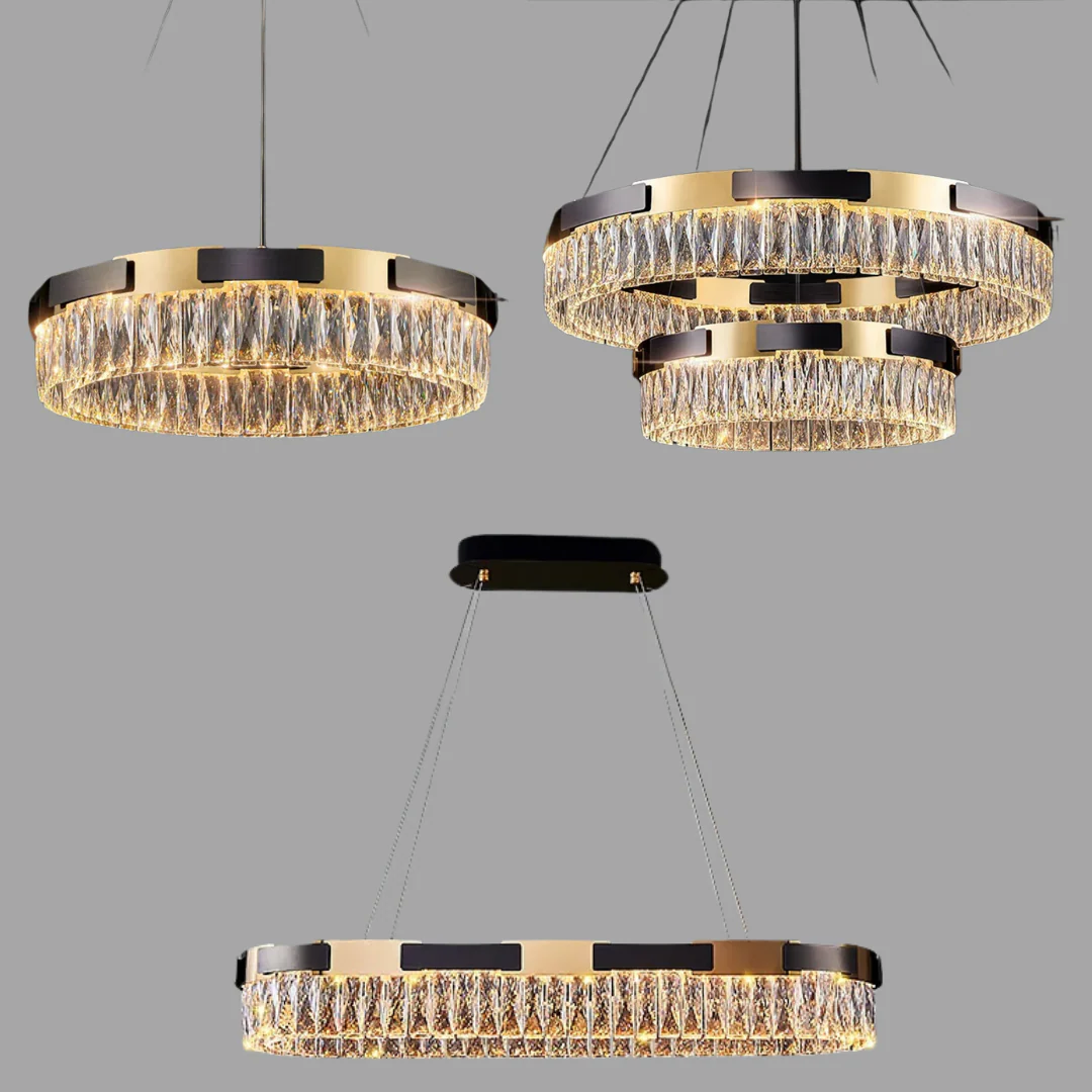 New Designer Recommended Modern Light Luxury Round/Oval Crystal Chandelier for Living Room/Dining Room - Image 14