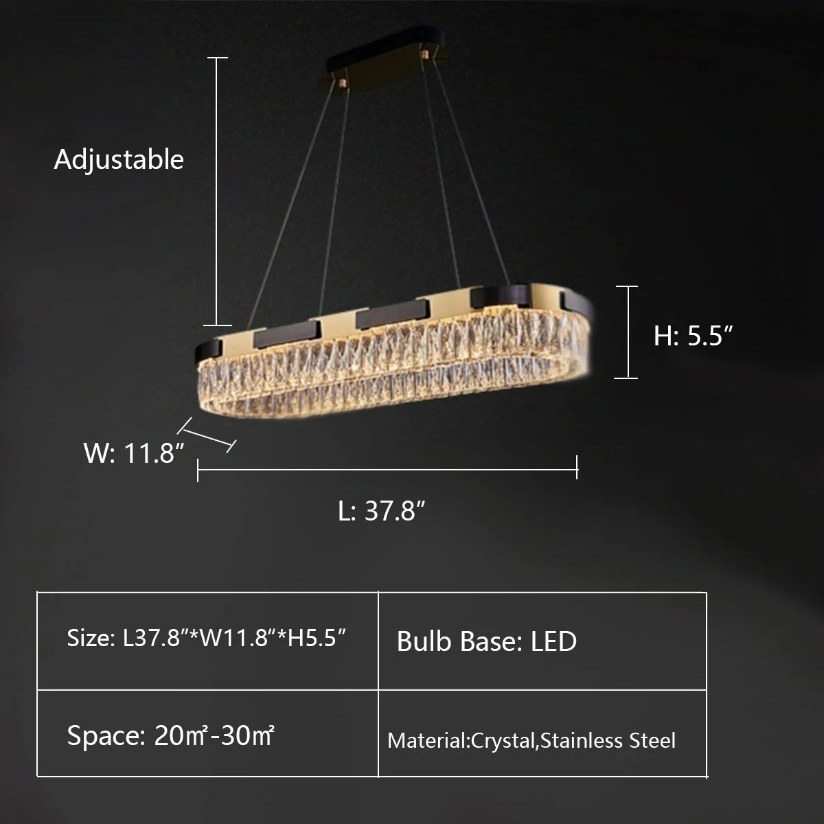 New Designer Recommended Modern Light Luxury Round/Oval Crystal Chandelier for Living Room/Dining Room - Image 19