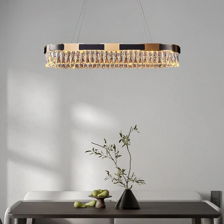 New Designer Recommended Modern Light Luxury Round/Oval Crystal Chandelier for Living Room/Dining Room - Image 2