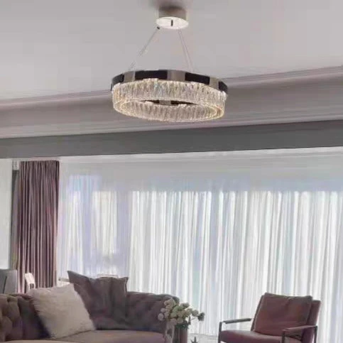 New Designer Recommended Modern Light Luxury Round/Oval Crystal Chandelier for Living Room/Dining Room - Image 4