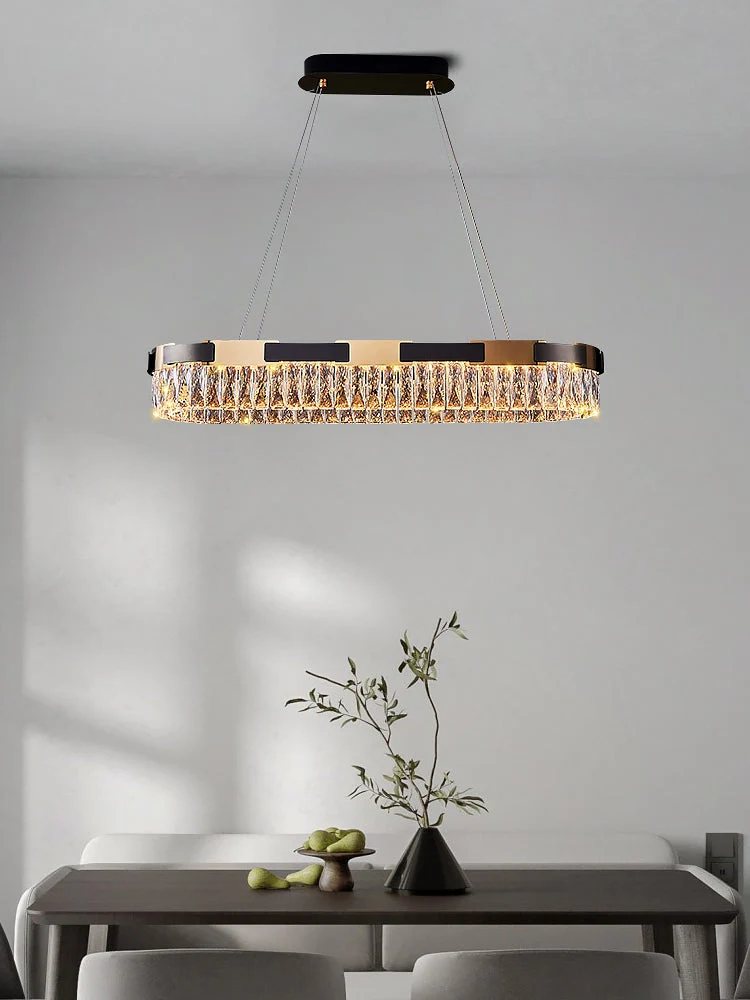 New Designer Recommended Modern Light Luxury Round/Oval Crystal Chandelier for Living Room/Dining Room - Image 9