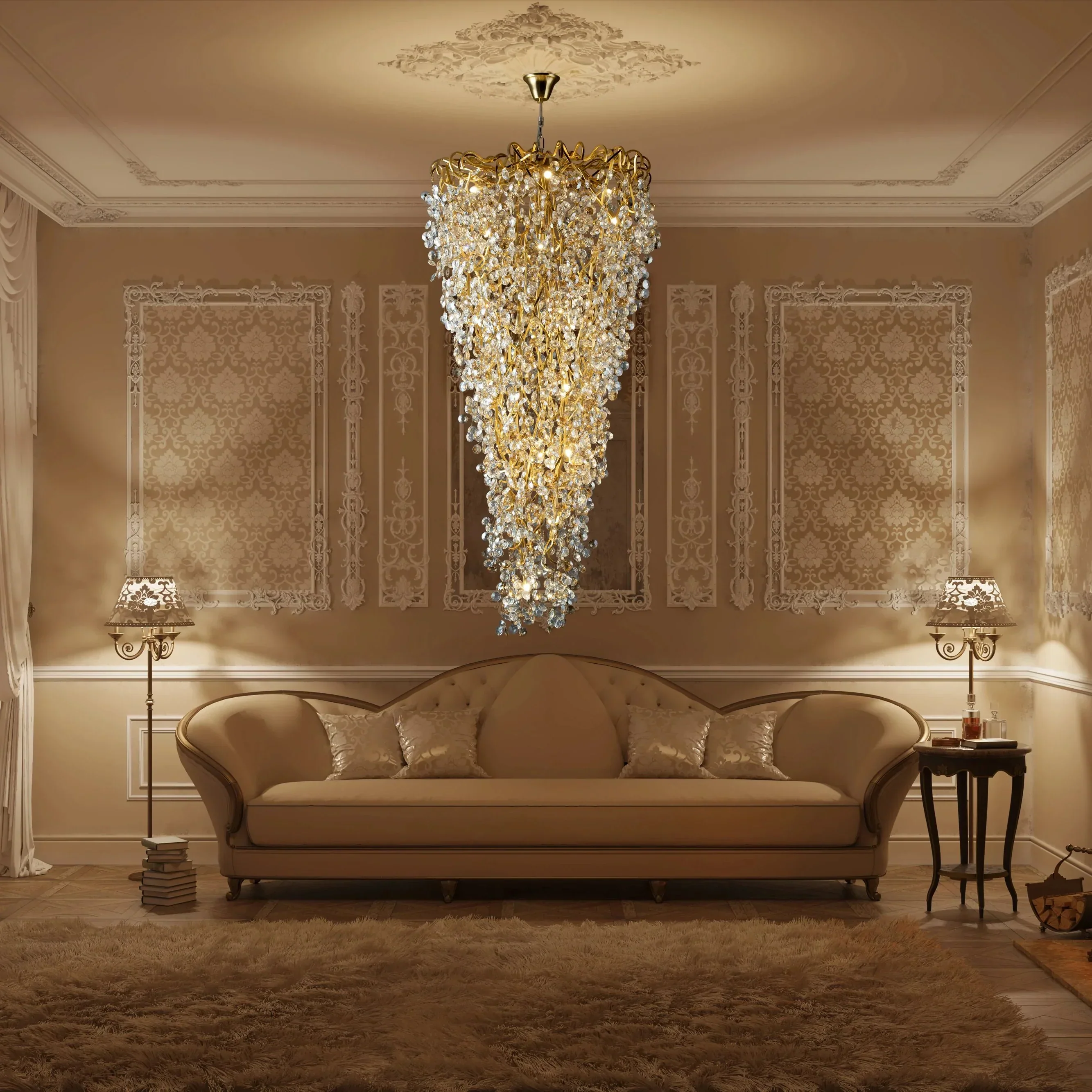 New Modern Light Luxury Branch Crystal Chandelier for Dining /Living Room - Image 11