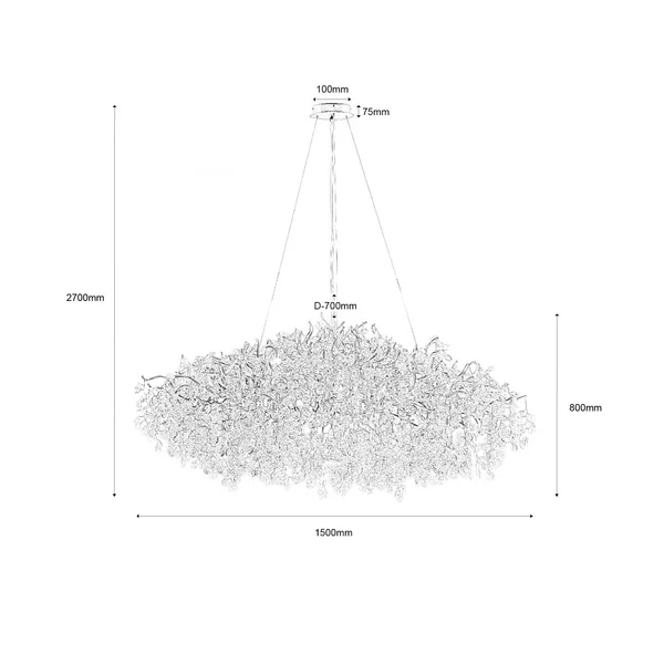 New Modern Light Luxury Branch Crystal Chandelier for Dining /Living Room - Image 16