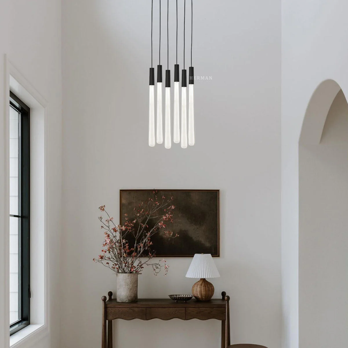 Noland Round Crystal Chandelier - Image 2
