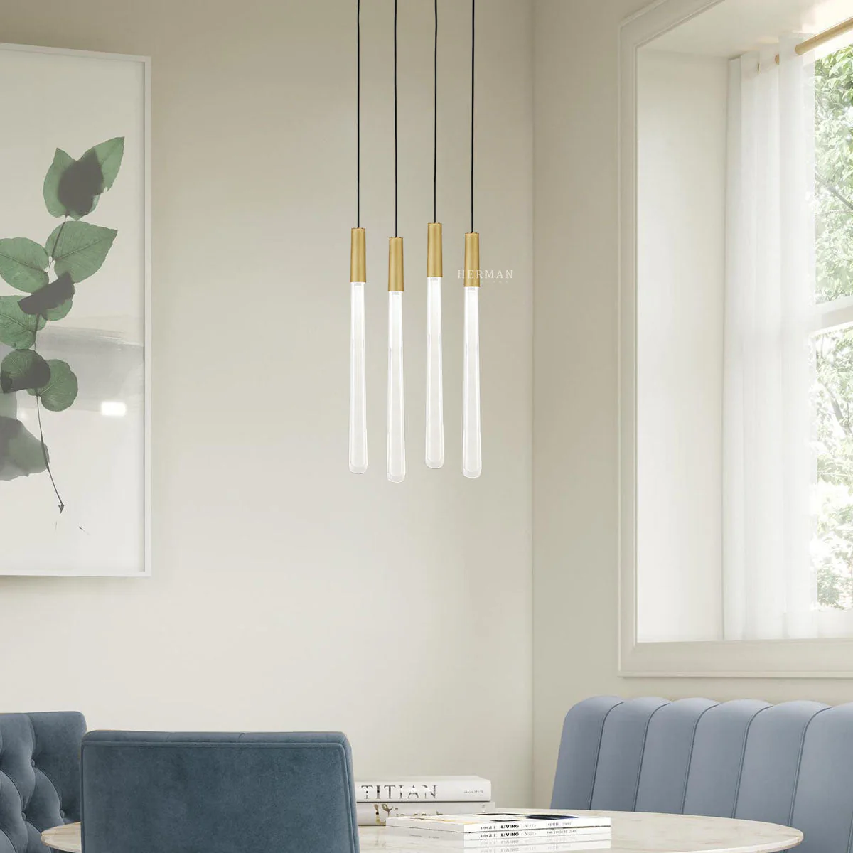 Noland Round Crystal Chandelier - Image 3