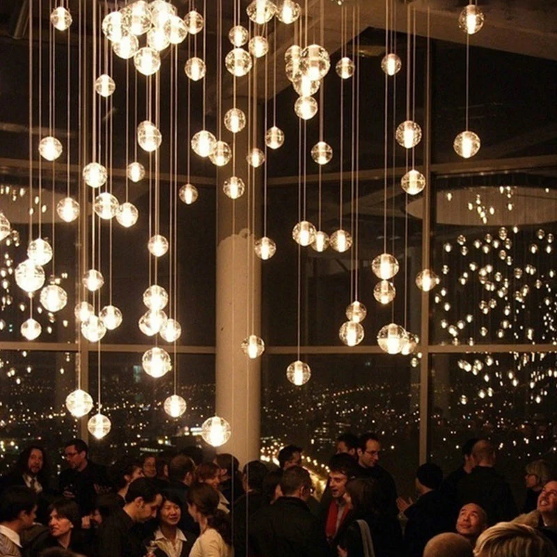 Oversized Nordic Art Round Air Bubbles Pendant Chandelier for Stairs/Spiral Staircase/Hotel Lobby - Image 19