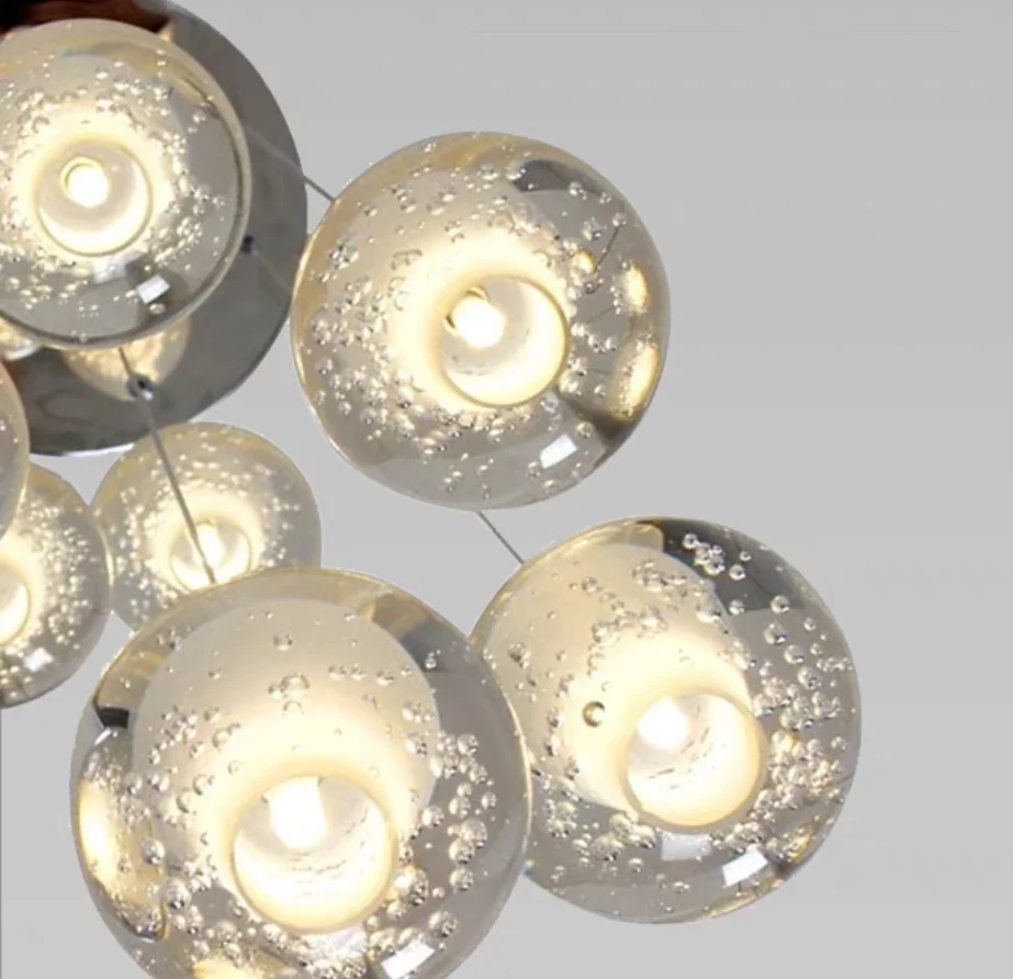 Oversized Nordic Art Round Air Bubbles Pendant Chandelier for Stairs/Spiral Staircase/Hotel Lobby - Image 20