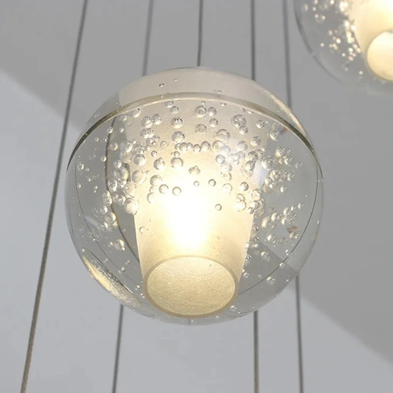 Oversized Nordic Art Round Air Bubbles Pendant Chandelier for Stairs/Spiral Staircase/Hotel Lobby - Image 21
