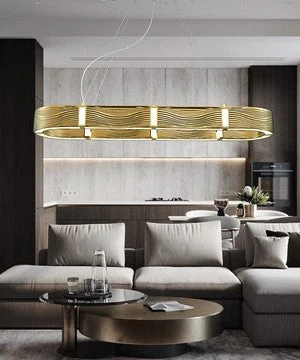 Nordic Light Luxury Chrome/Gold 0-shaped Chandelier for Living/Dining Room - Image 3