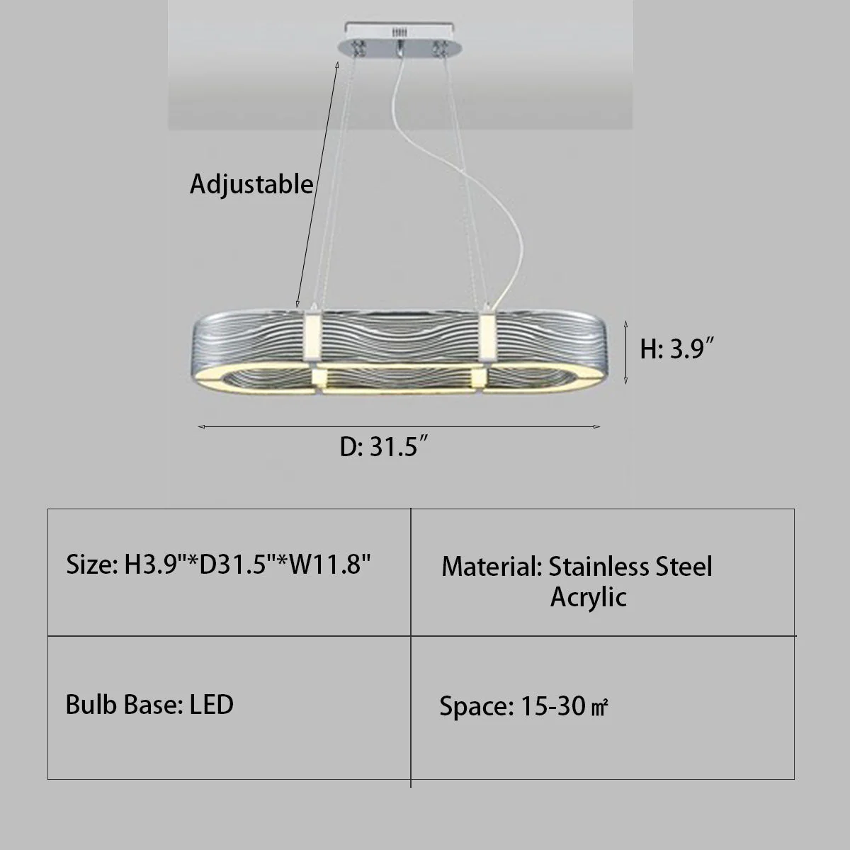 Nordic Light Luxury Chrome/Gold 0-shaped Chandelier for Living/Dining Room - Image 9