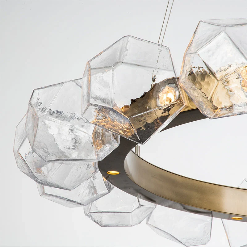 Nordic Minimalist Glass Circle Art Chandelier for Living/Dining Room/Bedroom - Image 7