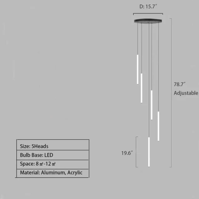 Scandinavia Minimalist White Pendant Light for Bedside/Dining Room/Staircase - Image 12
