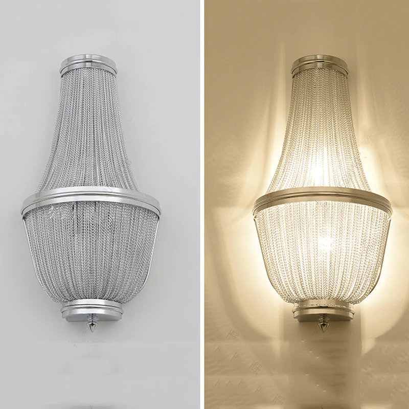 Nyasia Aluminum Chain Wall Sconce for Living Room, Kitchen, Bedroom - Image 11