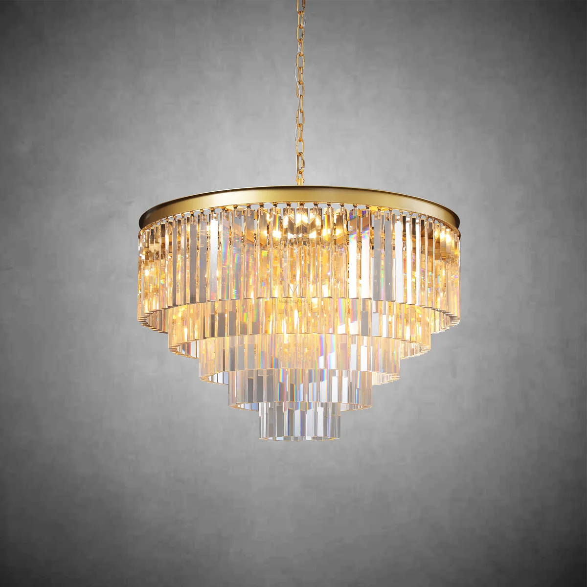 Odiana Series K9 Crystal Tiered Round Chandelier 19" 31" 43" Chandelier For Living Room Dinning Room - Image 14