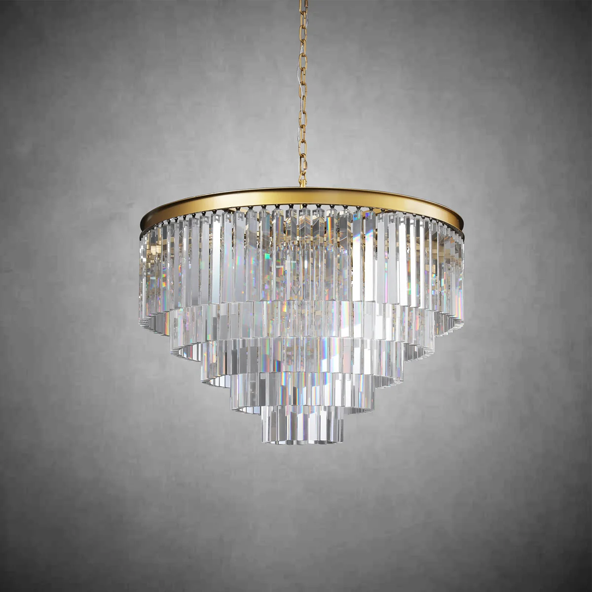 Odiana Series K9 Crystal Tiered Round Chandelier 19" 31" 43" Chandelier For Living Room Dinning Room - Image 17
