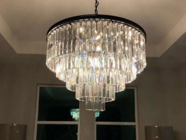 Odiana Series K9 Crystal Tiered Round Chandelier 19" 31" 43" Chandelier For Living Room Dinning Room - Image 20