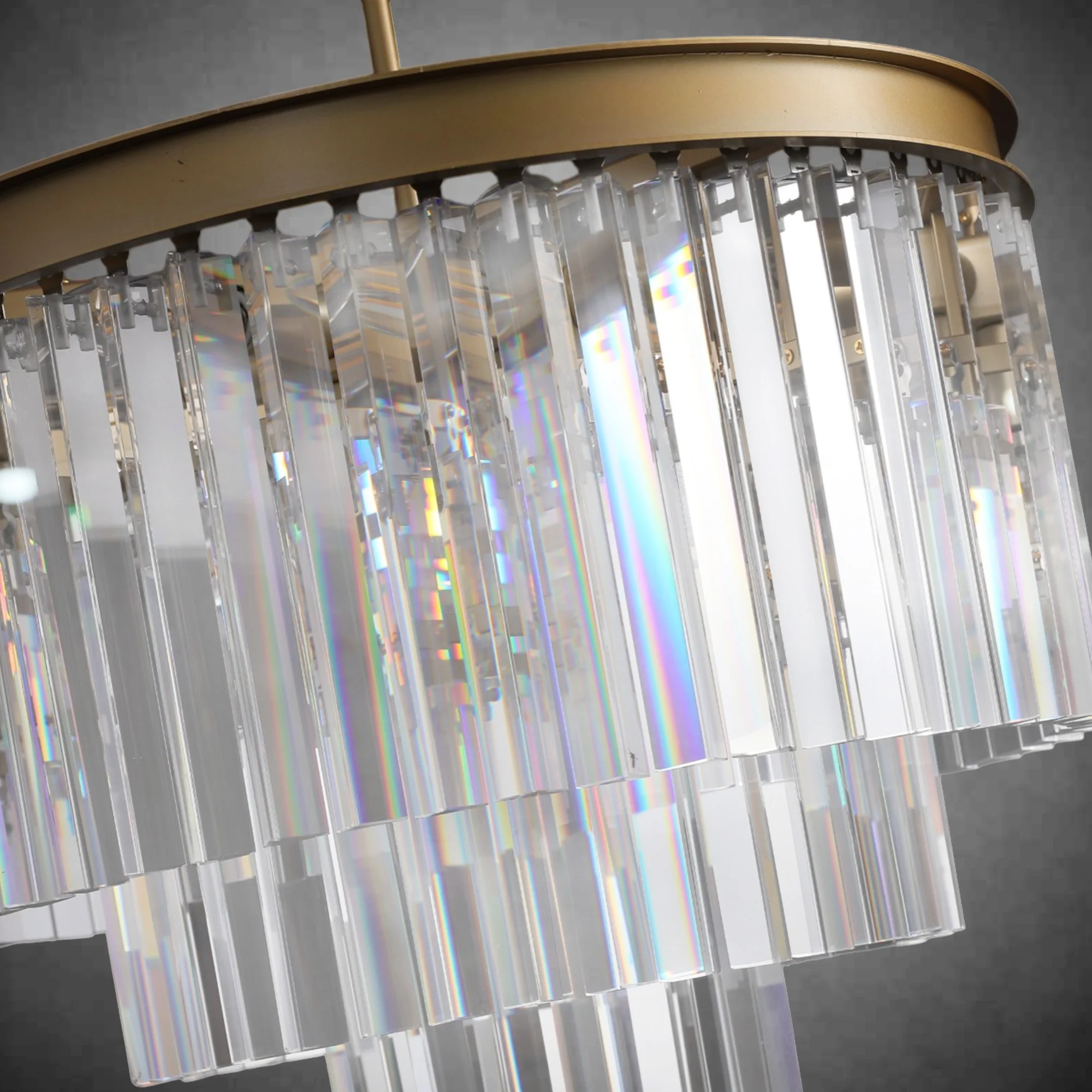 Odiana Series K9 Crystal Tiered Round Chandelier 19" 31" 43" Chandelier For Living Room Dinning Room - Image 7