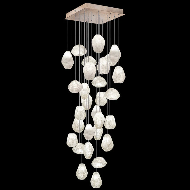 Vitrina Natural Quartz Stone Drop 30-Light Chandelier - Image 2