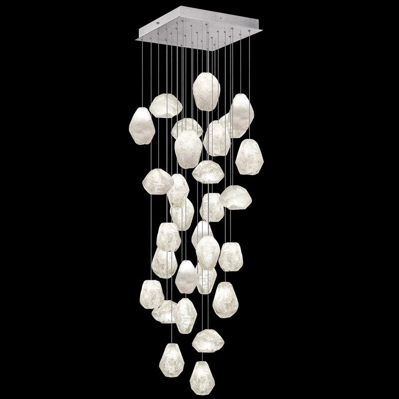 Vitrina Natural Quartz Stone Drop 30-Light Chandelier - Image 4