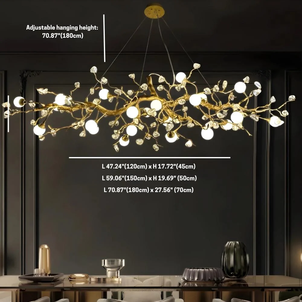 Orgi Statement Linear Branch Chandelier - Image 15