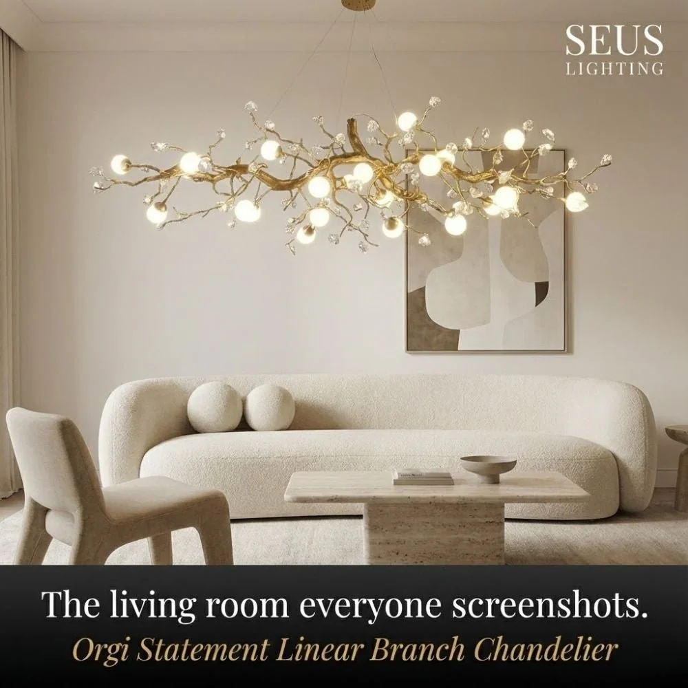 Orgi Statement Linear Branch Chandelier - Image 5
