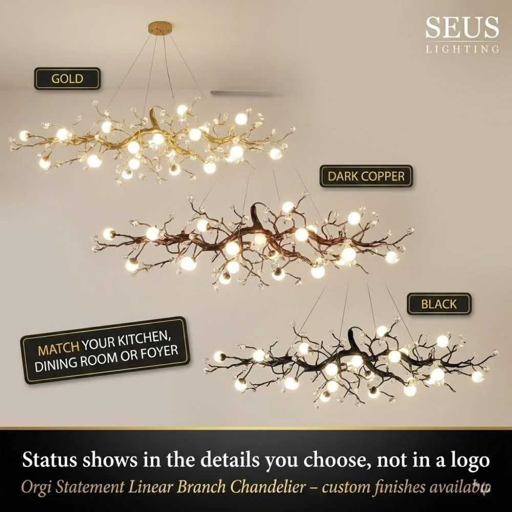 Orgi Statement Linear Branch Chandelier - Image 7