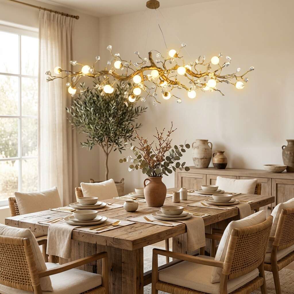 Orgi Statement Linear Branch Chandelier - Image 8