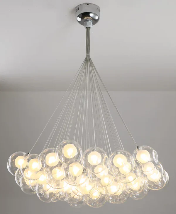 Oversize Modern Glass Ball Bubble Light Art Chandelier for Living/Dining Room/Clothing Store - Image 6