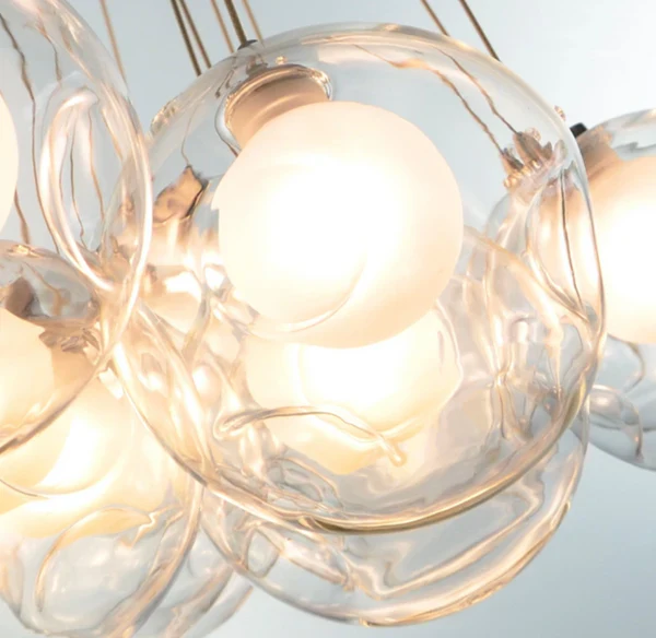 Oversize Modern Glass Ball Bubble Light Art Chandelier for Living/Dining Room/Clothing Store - Image 7